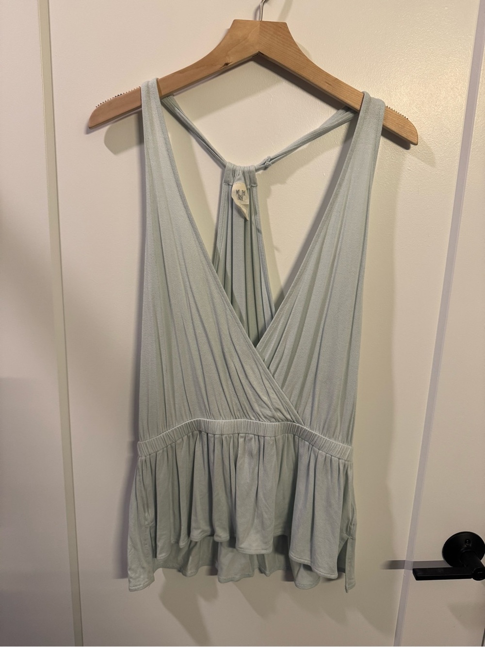 Soft Sage Green V-Neck Sleeveless tank top